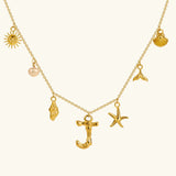 Avella Jewellery Ocean Initial Necklace