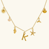 Avella Jewellery Ocean Initial Necklace