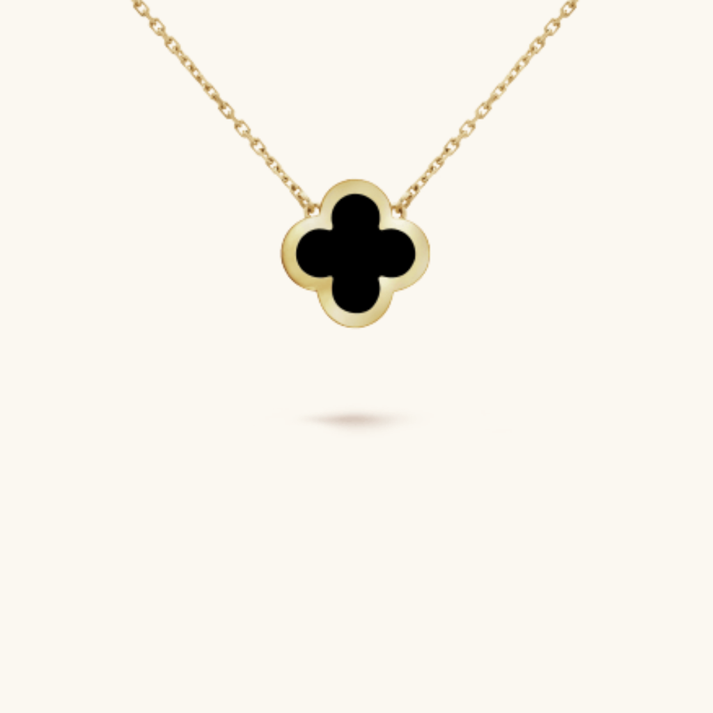 CLOVER | BLACK NECKLACE