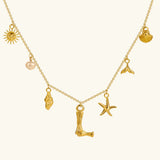 Avella Jewellery Ocean Initial Necklace