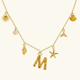 Avella Jewellery Ocean Initial Necklace