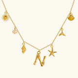 Avella Jewellery Ocean Initial Necklace