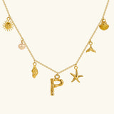 Avella Jewellery Ocean Initial Necklace