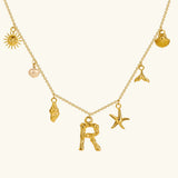 Avella Jewellery Ocean Initial Necklace