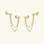 Kendall Diamond Chain Stud