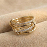 Becca Stacked Diamond Ring