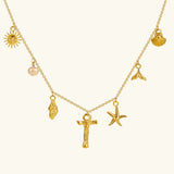 Avella Jewellery Ocean Initial Necklace