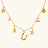 Avella Jewellery Ocean Initial Necklace