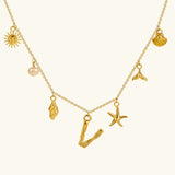 Avella Jewellery Ocean Initial Necklace