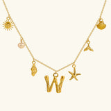 Avella Jewellery Ocean Initial Necklace