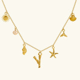 Avella Jewellery Ocean Initial Necklace