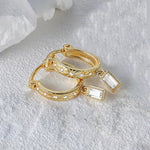 Cassidy Diamond Hoops