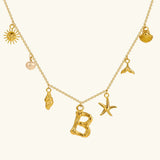 Avella Jewellery Ocean Initial Necklace