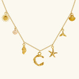 Avella Jewellery Ocean Initial Necklace