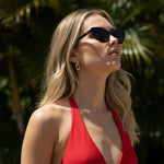 Pippa Two Tone Double Hoops