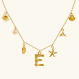 Avella Jewellery Ocean Initial Necklace