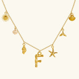 Avella Jewellery Ocean Initial Necklace