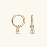 Blake Reversible Diamond Hoops