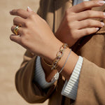 Ramona Two Tone Multi Link Bracelet