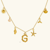 Avella Jewellery Ocean Initial Necklace
