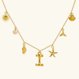 Avella Jewellery Ocean Initial Necklace