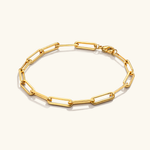 Eloise Gold Paperclip Bracelet
