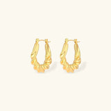 Adaline Twist Hoop Earrings