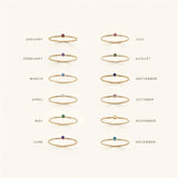 Amelia Birthstone Stacker Ring
