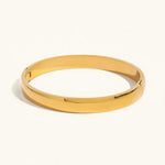 Melina Large Stacking Gold Bangle