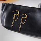 Claudette Link Chain Hoops
