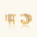 Hilda Layered Diamond Earrings