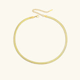 Elizabeth Gold Herringbone Necklace