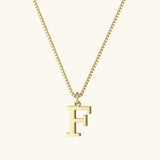Therese Letter Initial Gold Necklace