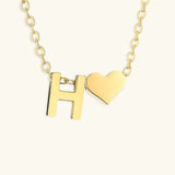 Ria Initial Letter Gold Necklace