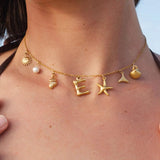 Avella Jewellery Ocean Initial Necklace