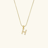 Augustine Initial Letter Pearl Necklace