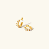 Irene Pearl Hoop Earrings