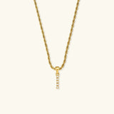 Elodie Initial Letter Pearl Necklace