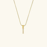 Augustine Initial Letter Pearl Necklace