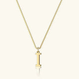 Therese Letter Initial Gold Necklace