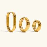 Clarabelle Staple Gold Hoops Bundle