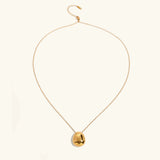 Claribel Gold Dome Necklace