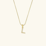 Augustine Initial Letter Pearl Necklace