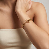 Myrna Chained Gold Bangle
