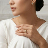 Nerisse Two-Tone Twist Ring