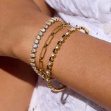 Avella Oval Cut Tennis Bracelet