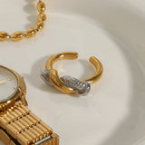 Trinity Twisted Nail Ring