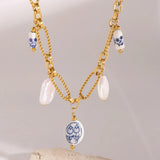 Cerulean Freshwater Pearl Necklace