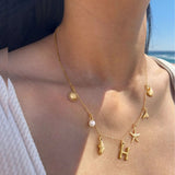 Avella Jewellery Ocean Initial Necklace