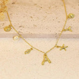 Avella Jewellery Ocean Initial Necklace